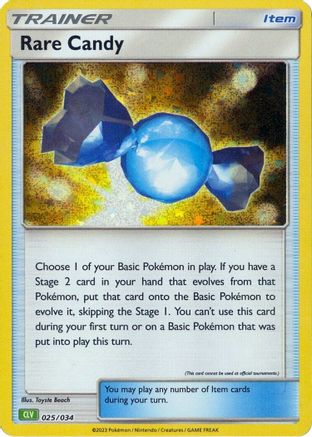Rare Candy (CLV) (025/034) [Trading Card Game Classic] Holofoil - Classic Collection