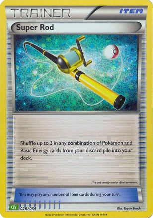 Super Rod (CLV) (028/034) [Trading Card Game Classic] Holofoil - Classic Collection