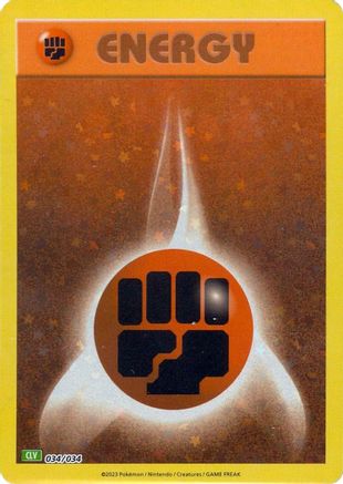 Basic Fighting Energy (034/034) [Trading Card Game Classic] Holofoil - Classic Collection