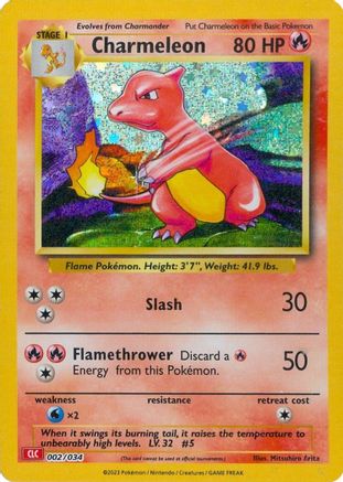 Charmeleon (002/034) [Trading Card Game Classic] Holofoil - Classic Collection