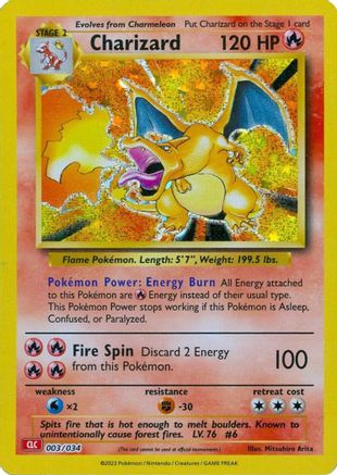 Charizard (003/034) [Trading Card Game Classic] Holofoil - Classic Collection