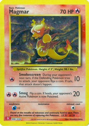 Magmar (006/034) [Trading Card Game Classic] Holofoil - Classic Collection