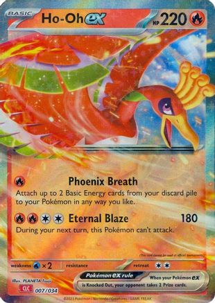 Ho-oh ex (007/034) [Trading Card Game Classic] Holofoil - Classic Collection