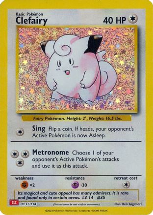 Clefairy (013/034) [Trading Card Game Classic] Holofoil - Classic Collection