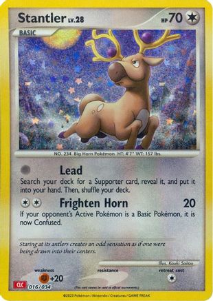 Stantler (016/034) [Trading Card Game Classic] Holofoil - Classic Collection