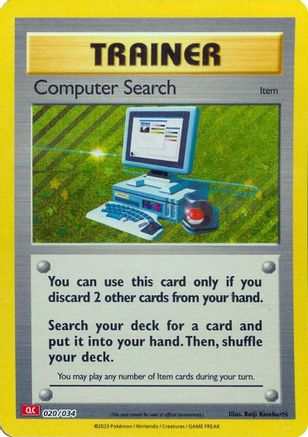 Computer Search (CLC) (020/034) [Trading Card Game Classic] Holofoil - Classic Collection