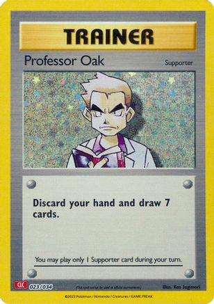 Professor Oak (CLC) (023/034) [Trading Card Game Classic] Holofoil - Classic Collection
