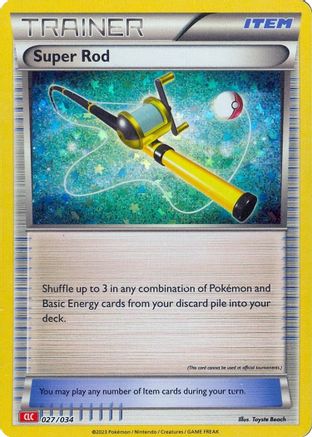 Super Rod (CLC) (027/034) [Trading Card Game Classic] Holofoil - Classic Collection