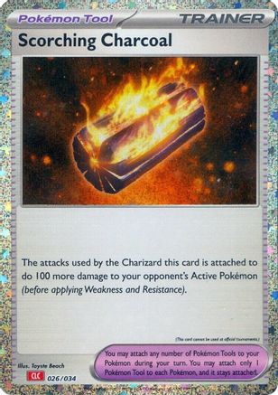 Scorching Charcoal (026/034) [Trading Card Game Classic] Holofoil - Classic Collection