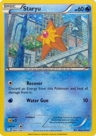 Staryu (004/034) [Trading Card Game Classic] Holofoil - Classic Collection