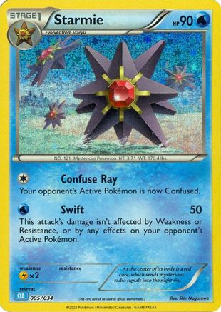 Starmie (005/034) [Trading Card Game Classic] Holofoil - Classic Collection