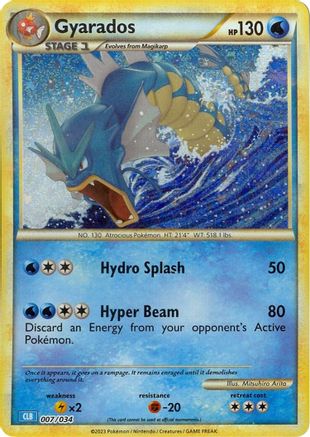 Gyarados (007/034) [Trading Card Game Classic] Holofoil - Classic Collection