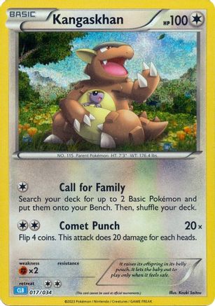 Kangaskhan (017/034) [Trading Card Game Classic] Holofoil - Classic Collection