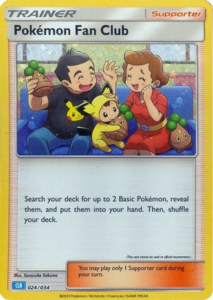 Pokemon Fan Club (CLB) (024/034) [Trading Card Game Classic] Holofoil - Classic Collection