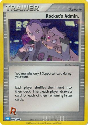 Rocket's Admin. (CLB) (027/034) [Trading Card Game Classic] Holofoil - Classic Collection