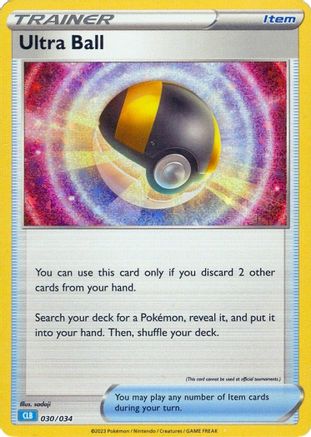 Ultra Ball (CLB) (030/034) [Trading Card Game Classic] Holofoil - Classic Collection