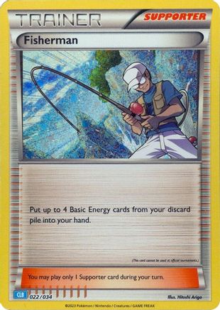 Fisherman (022/034) [Trading Card Game Classic] Holofoil - Classic Collection