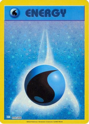 Basic Water Energy (033/034) [Trading Card Game Classic] Holofoil - Classic Collection