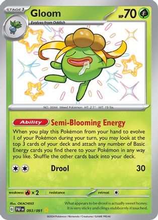 Gloom (093/091) [SV Paldean Fates] Holofoil - Shiny Rare