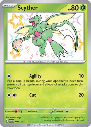 Scyther (095/091) [SV Paldean Fates] Holofoil - Shiny Rare