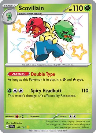Scovillain (107/091) [SV Paldean Fates] Holofoil - Shiny Rare