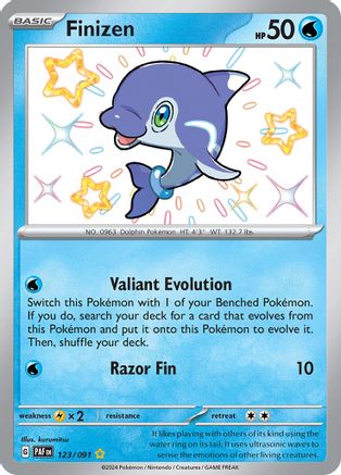 Finizen (123/091) [SV Paldean Fates] Holofoil - Shiny Rare