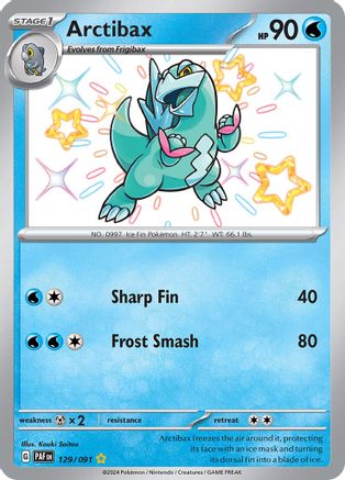 Arctibax (129/091) [SV Paldean Fates] Holofoil - Shiny Rare