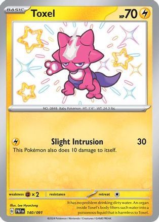 Toxel (140/091) [SV Paldean Fates] Holofoil - Shiny Rare