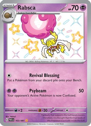 Rabsca (163/091) [SV Paldean Fates] Holofoil - Shiny Rare