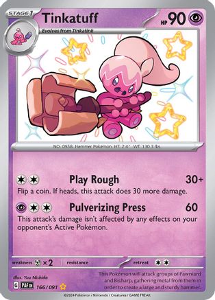 Tinkatuff (166/091) [SV Paldean Fates] Holofoil - Shiny Rare
