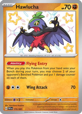 Hawlucha (175/091) [SV Paldean Fates] Holofoil - Shiny Rare