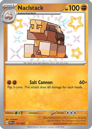 Naclstack (177/091) [SV Paldean Fates] Holofoil - Shiny Rare