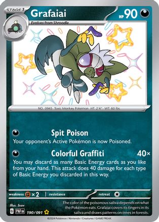 Grafaiai (190/091) [SV Paldean Fates] Holofoil - Shiny Rare