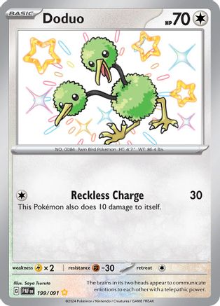 Doduo (199/091) [SV Paldean Fates] Holofoil - Shiny Rare