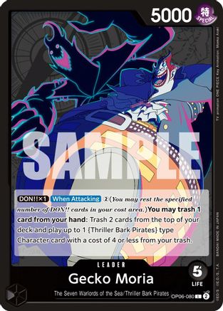 Gecko Moria (080) (OP06-080) - Wings of the Captain