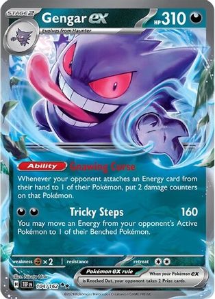 Gengar ex (104/162) [SV05 Temporal Forces] Holofoil - Double Rare