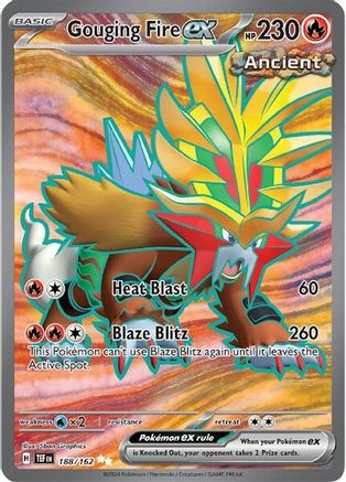 Gouging Fire ex (188/162) [SV05 Temporal Forces] Holofoil - Ultra Rare