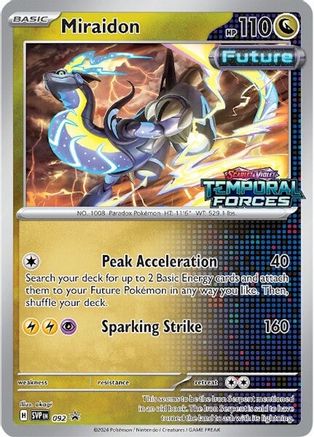 Miraidon (Prerelease) (092) [SV Scarlet & Violet Promo Cards] Holofoil - Promo