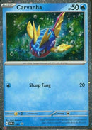 Carvanha (093) [SV Scarlet & Violet Promo Cards] Holofoil - Promo