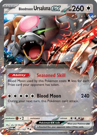 Bloodmoon Ursaluna ex (141/167) [SV06 Twilight Masquerade] Holofoil - Double Rare