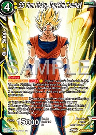 SS Son Goku, Tactful Combat (EX24-36) - Expansion Deck Box Set 24 Premium 7th Anniversary Box 2024 Foil