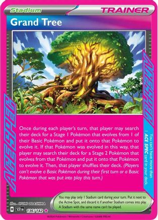 Grand Tree (136) [SV07 Stellar Crown] Holofoil - ACE SPEC Rare