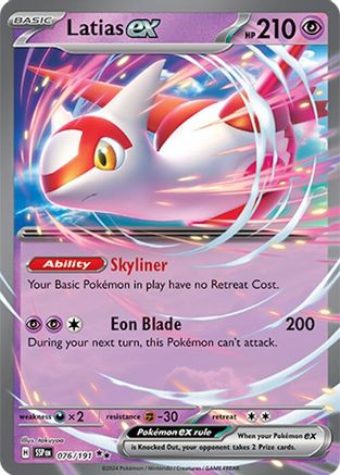 Latias ex (076/191) [SV08 Surging Sparks] Holofoil - Double Rare