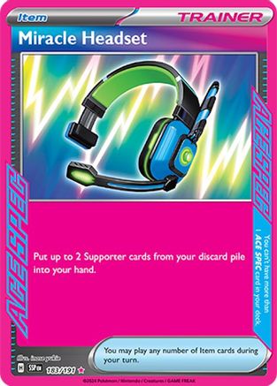 Miracle Headset (183) [SV08 Surging Sparks] Holofoil - ACE SPEC Rare