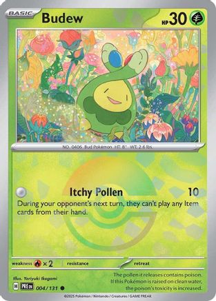 Budew (Poke Ball Pattern) (004) [SV Prismatic Evolutions] Holofoil - Common