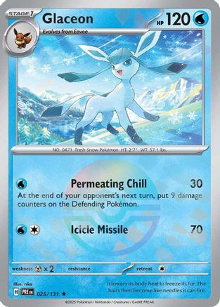 Glaceon (Poke Ball Pattern) (025) [SV Prismatic Evolutions] Holofoil - Rare