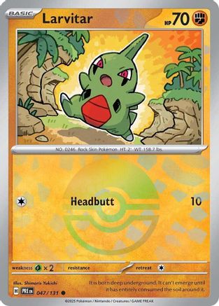 Larvitar (Poke Ball Pattern) (047) [SV Prismatic Evolutions] Holofoil - Common