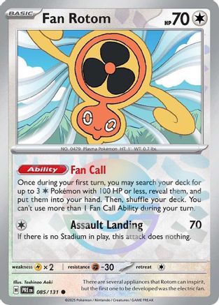 Fan Rotom (Poke Ball Pattern) (085) [SV Prismatic Evolutions] Holofoil - Common