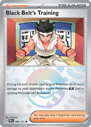 Black Belt's Training (Poke Ball Pattern) (096/131) [SV Prismatic Evolutions] Holofoil - Common