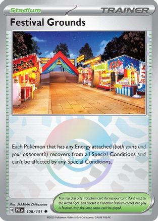 Festival Grounds (Poke Ball Pattern) (108) [SV Prismatic Evolutions] Holofoil - Uncommon